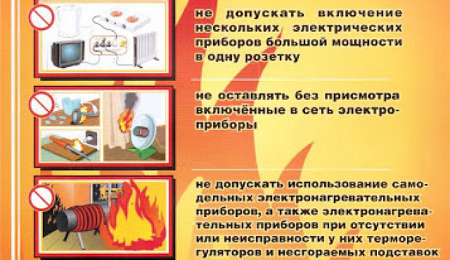 Рекомендации по предотвращению электрических причин пожаров